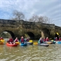 Kayaking in West Sussex in the River Arun